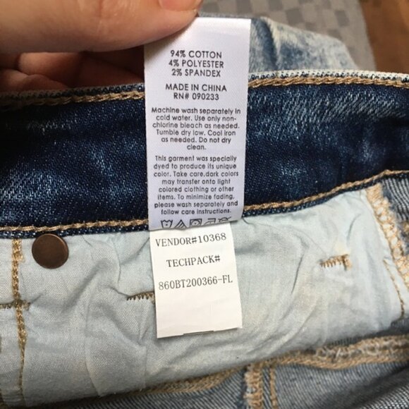 PACSUN Blue Acid Wash High Rise Jeggings - Picture 8 of 8